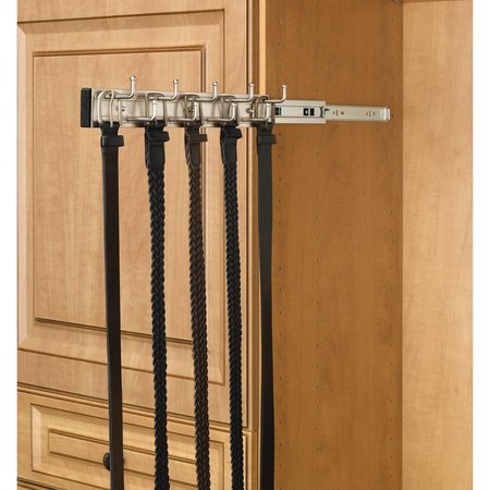 Rev-A-Shelf Rev-A-Shelf - 14 Inch Satin Nickel Pullout Belt Rack BRC-14SN